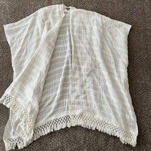 White Swimsuit Cover-Up